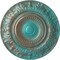Ekena Millwork Biddix Ceiling Medallion (Fits Canopies up to 7 1/2"), 20 7/8"OD x 1 1/4"P, Copper Green Patina CM20BXCGS - alternate 1